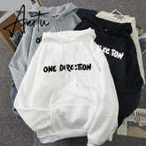 New letter Graphic One Direction Merch Harajuku Aesthetic Women Pullover Hoodie Sweatshirt Streetwear Clothes Aiertu