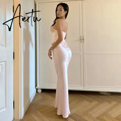 New Long Skirt Autumn Long Skirt Fashionable Sexy Versatile Hip-covering Long Satin Skirt Sexy Party Club Outfit Aiertu