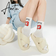 New Women Cross Slipper Soft EVA Thick Bottom Bathroom Slipper Fashion Couple Summer Indoor Home Floor Sandals Slippers Aiertu