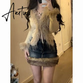 Oversize Washed Vintage Denim Skirts Sexy High Waist A-line Skirt for Women Y2k Fashion All-match Bodycon Faldas Largas Aiertu