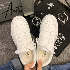 Platform Sneakers Women's White Shoes Korean Spring Autumn New Sports Vulcanize Basket Kawaii Lolita Casual Flat Running Aiertu