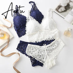 Sexy Lace Underwear French Bra Set Comfortable Women Bras Lingeries Ladies Underwear Suit Aiertu