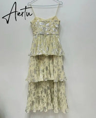 Sexy Strapless Bodycon Dress For Women Sleeveless Backless High Waist Patchwork Ruched Hit Color Print Dresses Female Style Aiertu