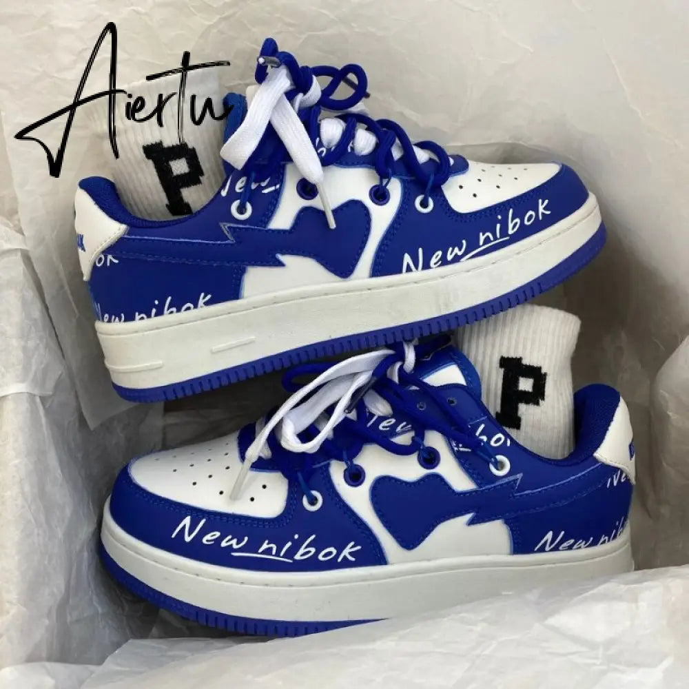 Sneakers Women Shoes Pattern Canvas Shoe Casual Women Sport Shoes for Women Flat Lace-Up Adult Zapatillas Mujer Chaussure Femme Aiertu
