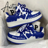 Sneakers Women Shoes Pattern Canvas Shoe Casual Women Sport Shoes for Women Flat Lace-Up Adult Zapatillas Mujer Chaussure Femme Aiertu