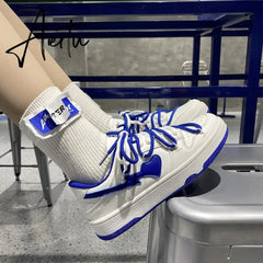 Sneakers Women Shoes Pattern Canvas Shoe Casual Women Sport Shoes for Women Flat Lace-Up Adult Zapatillas Mujer Chaussure Femme Aiertu