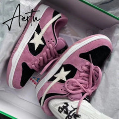 Star Pink Shoes Y2k Harajuku Casual Platform Sneakers Women Korean Fashion Girls Designer Preppy Style Flats Female Aiertu