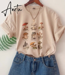 sunfiz HJN Dandelion Vintage Botanical Tshirt, Hiking TShirt, Botanical Print Shirt, Dandelion Shirt, Vintage Tee Aiertu