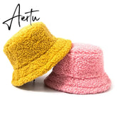 Unisex Bucket Hats For Women Men Winter Outdoor Sun Visor Panama Fisherman Cap Letter Embroidered Wholesale Chapeau Aiertu