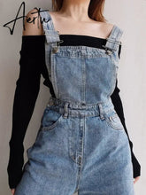Vintage Denim Overalls for Women Baggy Jeans Spring Summer Casual Jumpsuits High Waist Straight Trousers Cargo Pants Female Aiertu