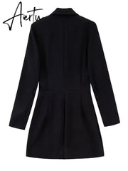 Winter Fashion Tassel Jumpsuit for Women Fashion Long Sleeve Blazer Playsuit Rompers Party Outfits Office Casual Jumpsuit Aiertu