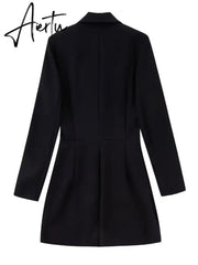 Winter Fashion Tassel Jumpsuit for Women Fashion Long Sleeve Blazer Playsuit Rompers Party Outfits Office Casual Jumpsuit Aiertu