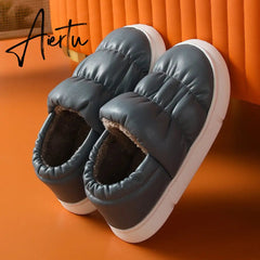 Winter Shoes Women Ankle Boots Waterproof Warm Plush Soft Down Couples Footwear Non-slip Outdoor Concise Female Snow Boot Aiertu