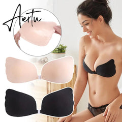 Women Backless Strapless Bralette Lady Self-Adhesive Magic Stick Invisible Bra Breast Pad Accessories Bra Aiertu