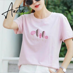 Women Black And White Stripes O Neck Casual Tops Long Sleeve Loose Pullover T-shirt Srping New Fashion Korea Shirt Aiertu