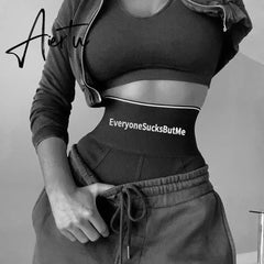 Women Briefs Elastic High Waist Panties Lingerie Letter Simplicity Sexy Style Casual Summer Clothing Intimates Underwear Aiertu