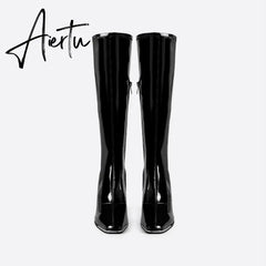 Women Chunky Heeled Boots mysite