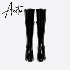 Women Chunky Heeled Boots mysite