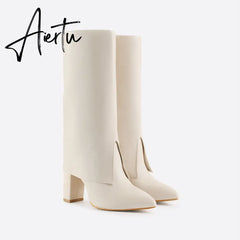 Women Chunky Heeled Boots mysite