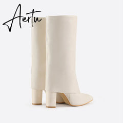 Women Chunky Heeled Boots mysite