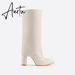 Women Chunky Heeled Boots mysite