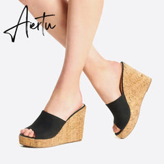 Women Endless Holiday Wedge Slide Sandals mysite