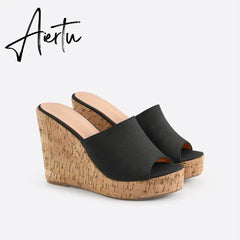Women Endless Holiday Wedge Slide Sandals mysite