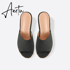 Women Endless Holiday Wedge Slide Sandals mysite