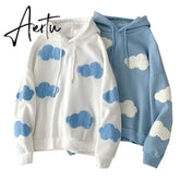 Women Fleece Hoodies Sweatshirts Autumn Winter Warm Female Hoodie Hooded Fashion Casual Women Pullover Tops Oversized Outerwear Aiertu