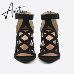 Women Peep Toe Chunky Heel Sandals mysite