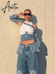 Women Sexy Denim Camis Women Tops Blue Camis Sleeveless Female Denim Tank With Button Top Aiertu