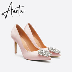 Women Shiny Rhinestone High Heels mysite