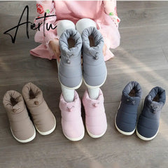 Women snow boots waterproof calzado mujer winter sapato feminino women's ankle boots warm outdoor shoes mixed colors Aiertu