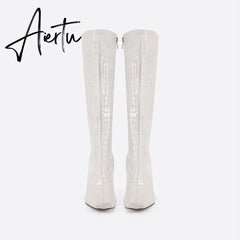 Women Square-Toe Side Zip Boots mysite