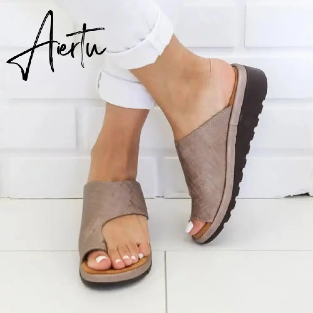 Women Summer Slippers Non-slip Platform Wedges Slippers Female Beach Shoes female Flip Flops Women new Casual Sandals Aiertu