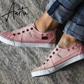 Women Vulcanized Sneakers Breathable Flat Casual Classic Shoes Woman Spring Autumn Canvas Zapatos Mujer Casual Shoes Aiertu
