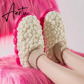 Women's Ankle Boots Winter Cotton Shoes for Female Durable Non-slip Soft Bottom Outside Large Size Chunky Woman Snow Boots Aiertu