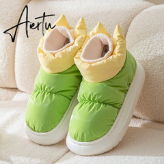 Women's Shoes Winter Female Snow Boots Simple Design Mixed Color Keep Warm Down Comfortable Outdoor Woman Ankle Boot Aiertu