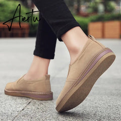 Women's Sneakers Slip on Flat Shoes for Women Fashion Female British Style Casual Loafers Vulcanized Shoes Zapatos Mujer Aiertu
