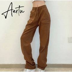Y2K Low Rise Staright Cargo Jeans Wrap Belt Retro Denim Pants Ruched Drawstring Women Denim Trousers Street Indie Aesthetic Jean Aiertu