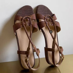 Aiertu  -  Luxury Women's Sandals Summer Fashion Ankle Strap Hollow Shoes Outdoor Comfortable Elegant High Heels Women Sandals Aiertu