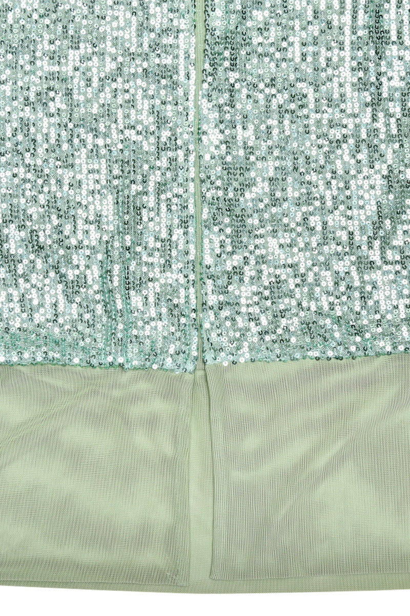 Aiertu  -  Sexy Sequins Slit Sequined Strapless Long Dresses(3 Colors) Aiertu