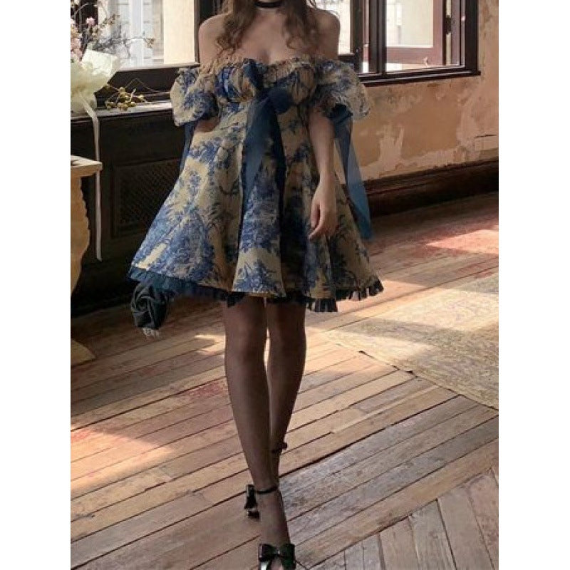 Aiertu  dress to impress Sweet Style Age-Reducing Floral Birthday Dress Summer New Fashion Women's Fairy Slim Princess Dress Aiertu