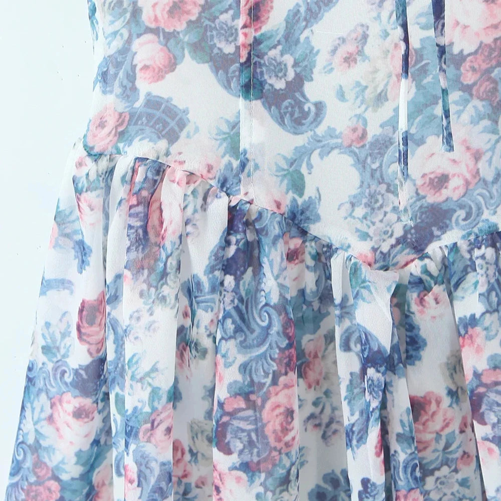 Aiertu  -  Hit Color Slimming Dresses for Women Square Neck Sleeveless High Waist Temperament Dress Female Style Aiertu