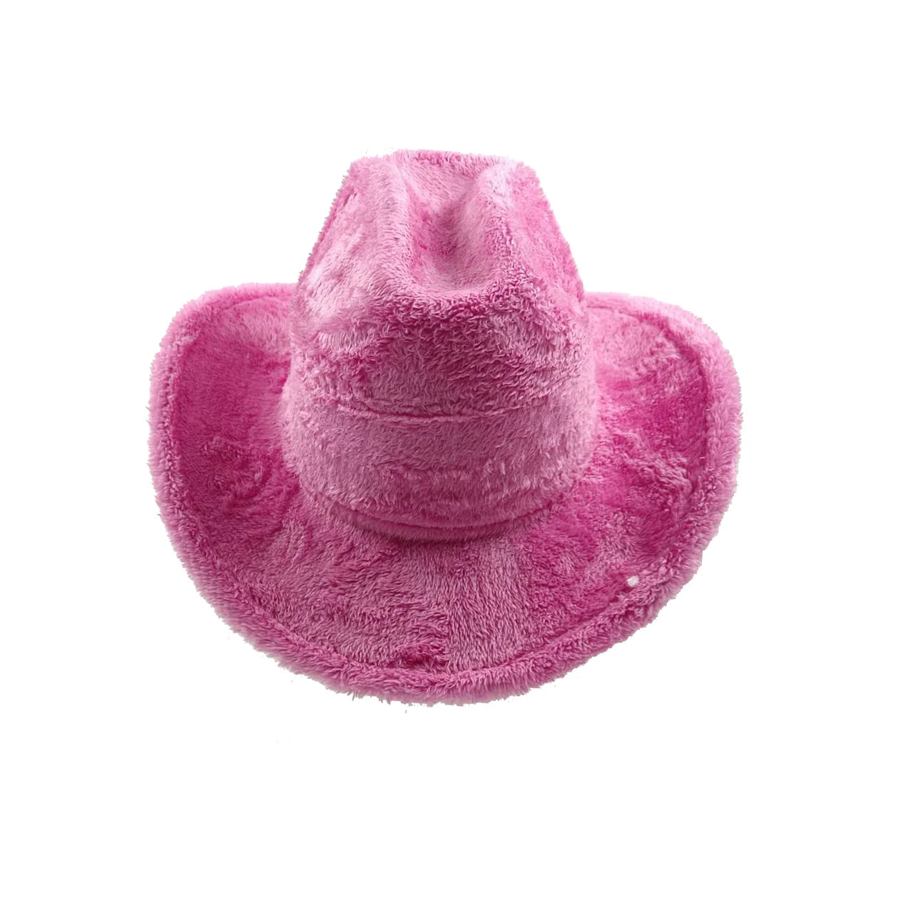 Aiertu  -  Fedora Hat Emerald Green Plush Cowboy Hat Material New Jazz Hat European and American Fashion Hat Big Brim Hat Aiertu