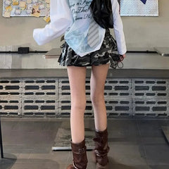 Aiertu  -  Trendy Camouflage Pleated Skirts Low Waist Mini Skirt Y2k Streetwear Summer Clothes Woman P82-CI17 Aiertu