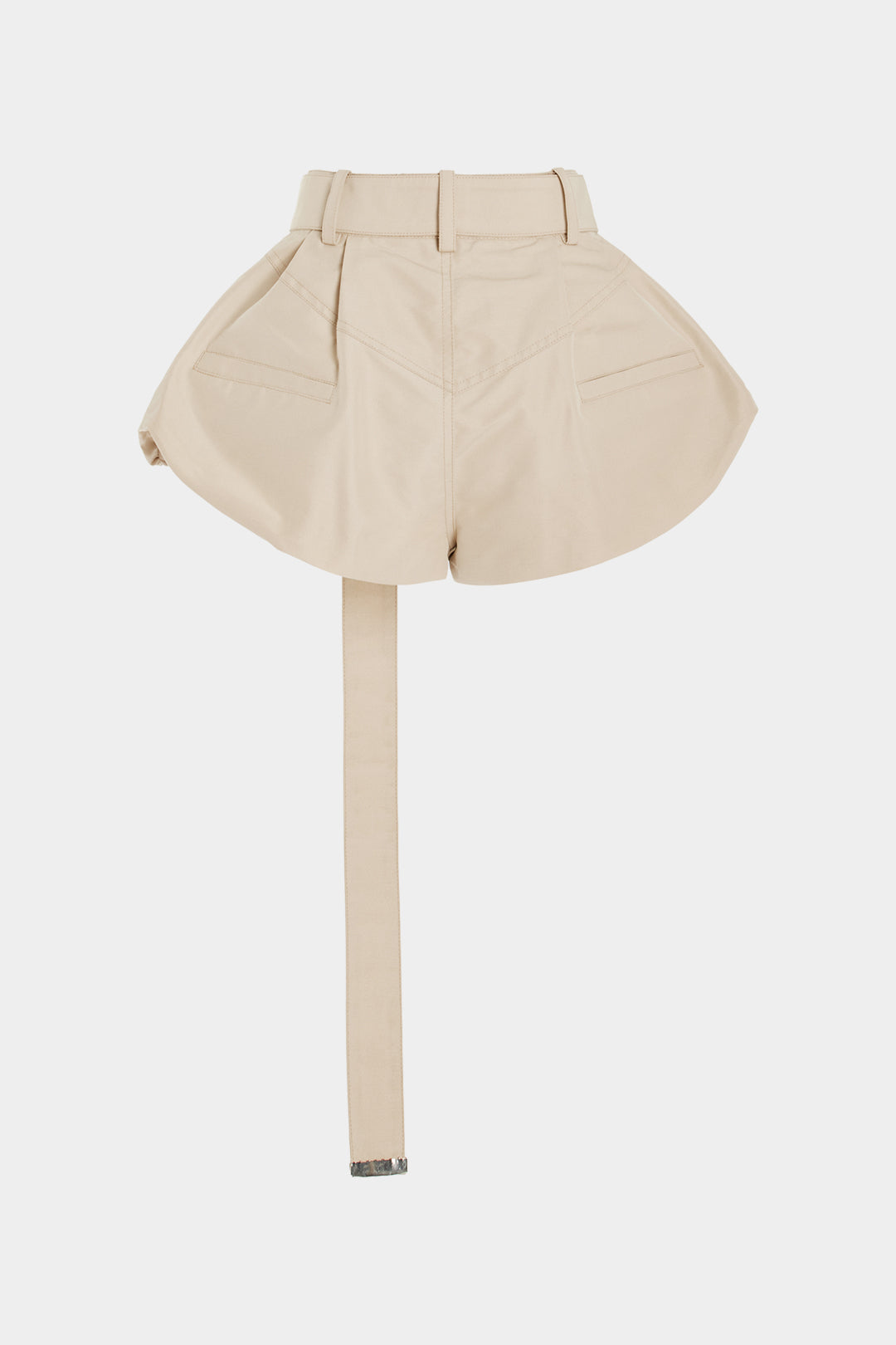 Aiertu  -  Solid Belted Shorts Aiertu