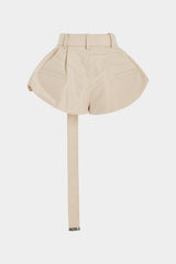 Aiertu  -  Solid Belted Shorts Aiertu