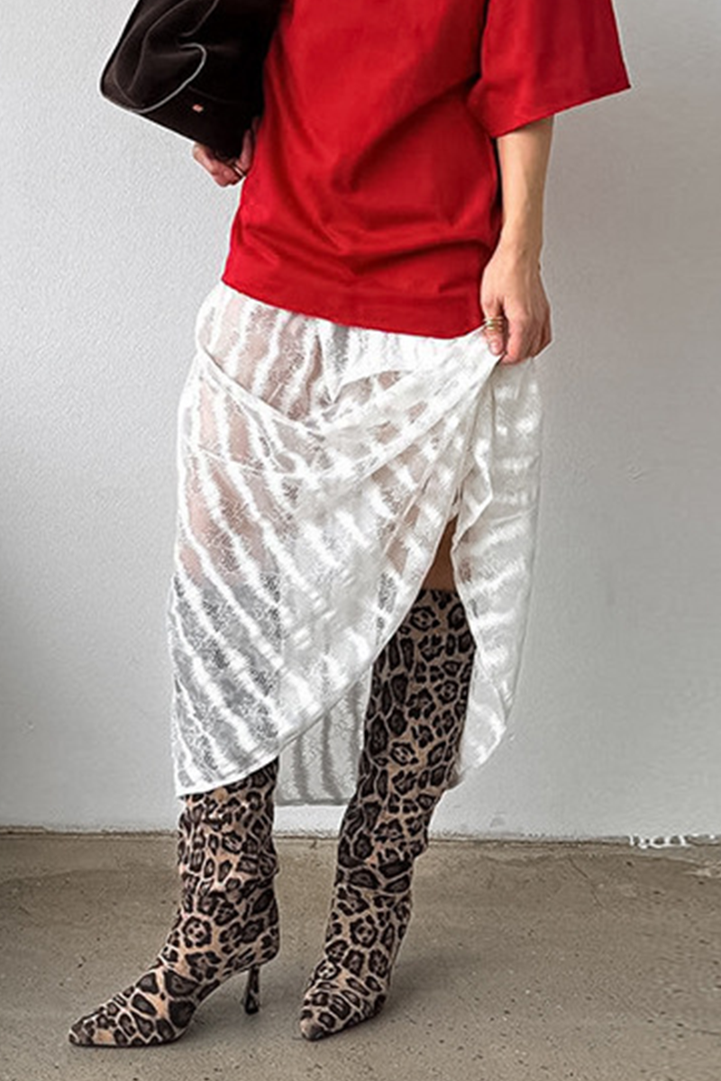 Aiertu  -Sexy Hollow Out See-Through Loose High Waist Type A Bottoms aiertu