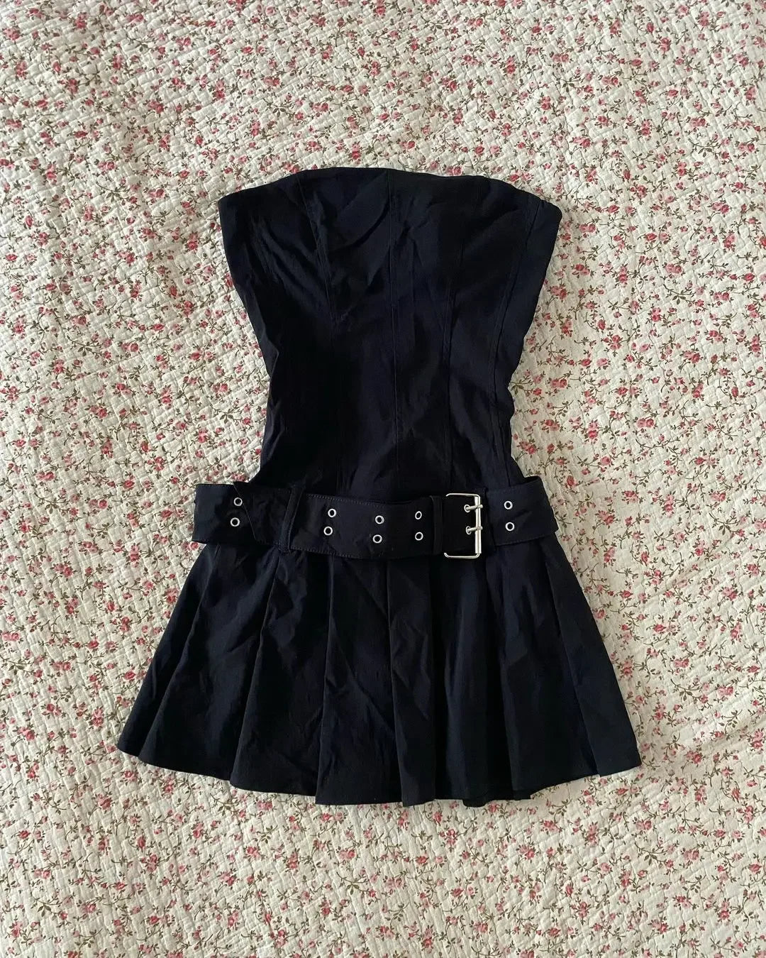 Aiertu  -  Mini Dress Retro Harajuku Blue Dress for Women Fashion Slim Sexy Summer Dress Suspender Zipper Gothic Denim Dresses Streetwear Aiertu